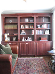 Built In Cabinet with Fluted Columns