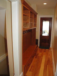 Built In Hallway Mudroom