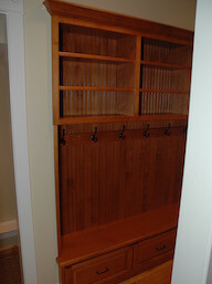 Mudroom Built In Drawers Hooks Shelves