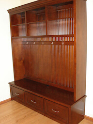 Mudroom Beadboard Cabinet