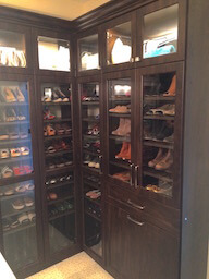 Closet Shoes Glass Doors