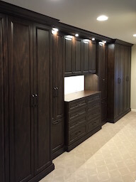 Wardrobe Cabinets across Wall